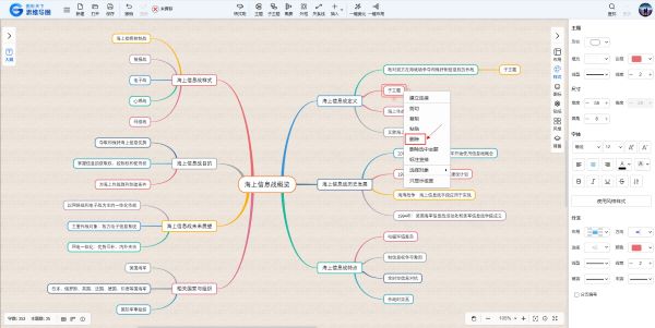 图形天下思维导图入门操作 - 删除主题